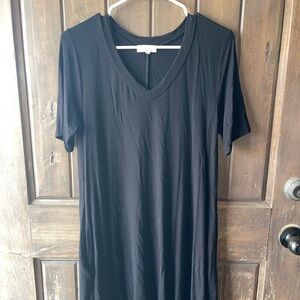 Piko 1988 Classic Black Short Sleeve T-shirt Dress